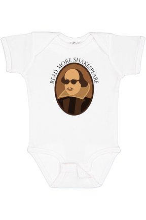 Read More Shakespeare Fun Boys or Girls Baby Bodysuit