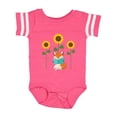 thumbnail image 1 of Inktastic Reading Book Lover Sunflower Fox Boys or Girls Baby Bodysuit, 1 of 5