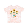 thumbnail image 1 of Inktastic Reading Book Lover Sunflower Fox Boys or Girls Toddler T-Shirt, 1 of 5