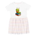 thumbnail image 1 of Inktastic Reading Bookworm Girls Toddler Dress, 1 of 5