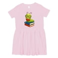 thumbnail image 1 of Inktastic Reading Bookworm Girls Toddler Dress, 1 of 5