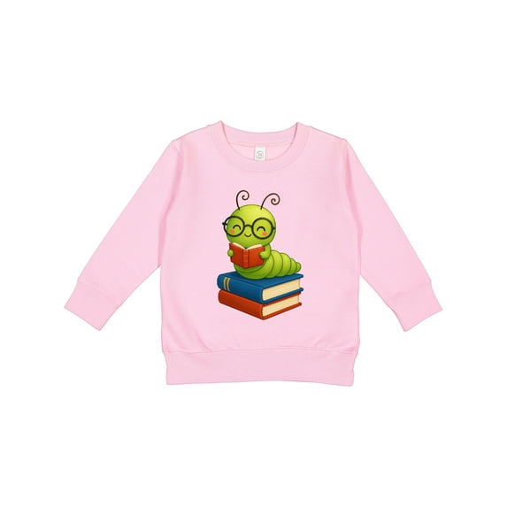 Inktastic Reading Bookworm Toddler Sweatshirt