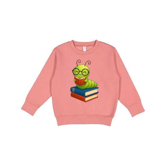 Inktastic Reading Bookworm Toddler Sweatshirt