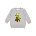 thumbnail image 1 of Inktastic Reading Bookworm Toddler Sweatshirt, 1 of 4