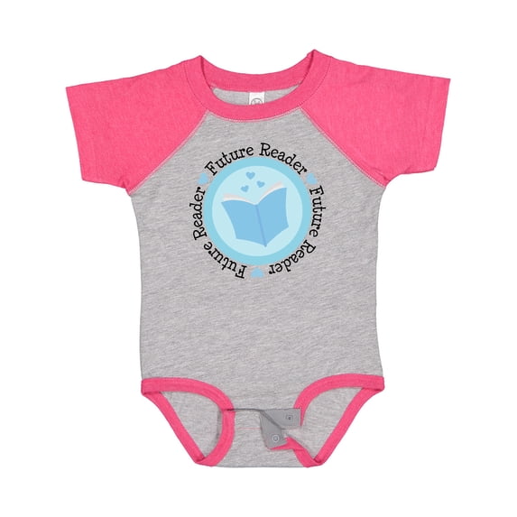 Inktastic Reading Future Reader Books Boys or Girls Baby Bodysuit