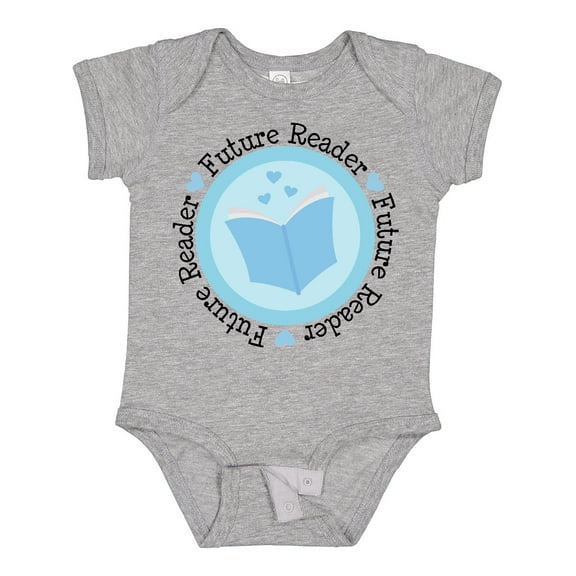 Inktastic Reading Future Reader Books Boys or Girls Baby Bodysuit