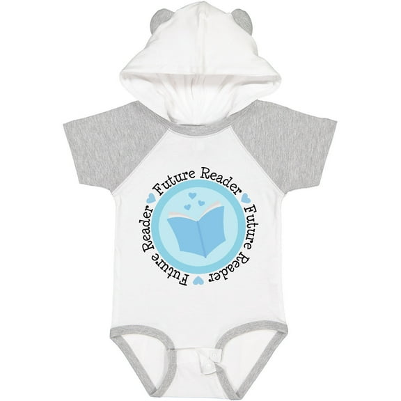 Inktastic Reading Future Reader Books Boys or Girls Baby Bodysuit