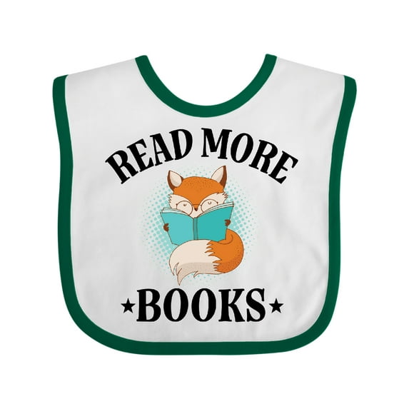 Inktastic Reading Group Fox Read More Books Boys or Girls Baby Bib