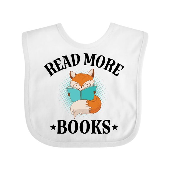Inktastic Reading Group Fox Read More Books Boys or Girls Baby Bib