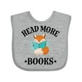 thumbnail image 1 of Inktastic Reading Group Fox Read More Books Boys or Girls Baby Bib, 1 of 4