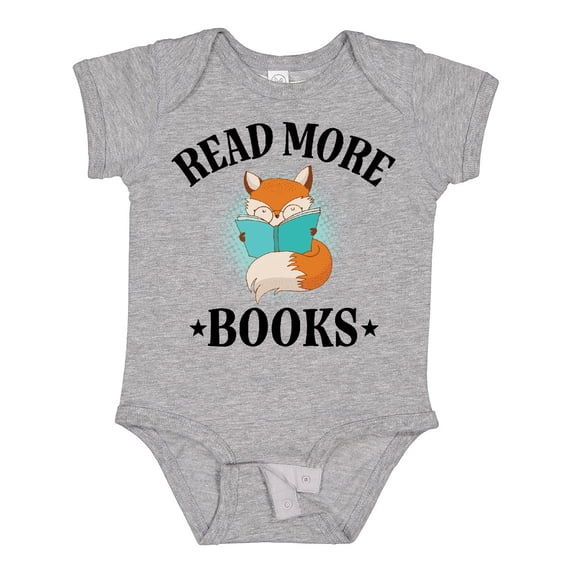 Inktastic Reading Group Fox Read More Books Boys or Girls Baby Bodysuit