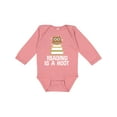 thumbnail image 1 of Inktastic Reading Is A Hoot Librarian Gift Girls Long Sleeve Baby Bodysuit, 1 of 5