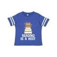 thumbnail image 1 of Inktastic Reading Is A Hoot Librarian Gift Girls Toddler T-Shirt, 1 of 5