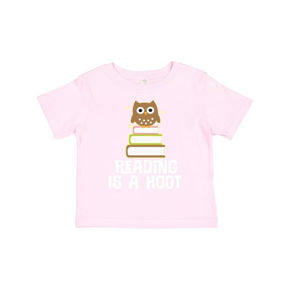 Inktastic Reading Is A Hoot Librarian Gift Girls Toddler T-Shirt