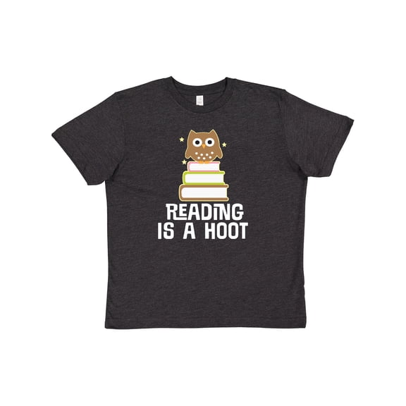 Inktastic Reading Is A Hoot Librarian Gift Youth T-Shirt