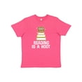 thumbnail image 1 of Inktastic Reading Is A Hoot Librarian Gift Youth T-Shirt, 1 of 5