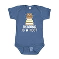 thumbnail image 1 of Inktastic Reading is a Hoot Librarian Girls Baby Bodysuit, 1 of 5
