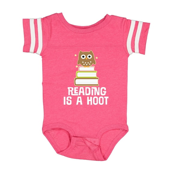 Inktastic Reading is a Hoot Librarian Girls Baby Bodysuit