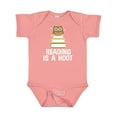 thumbnail image 1 of Inktastic Reading is a Hoot Librarian Girls Baby Bodysuit, 1 of 5