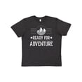 thumbnail image 1 of Inktastic Ready for Adventure Hiking Camping Youth T-Shirt, 1 of 5