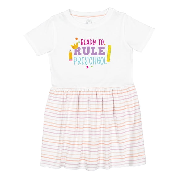 Inktastic Ready to Rule Preschool Back to School Girls Toddler Dress