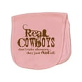 thumbnail image 1 of Inktastic Real Cowboys Baby Burp Cloth, 1 of 3