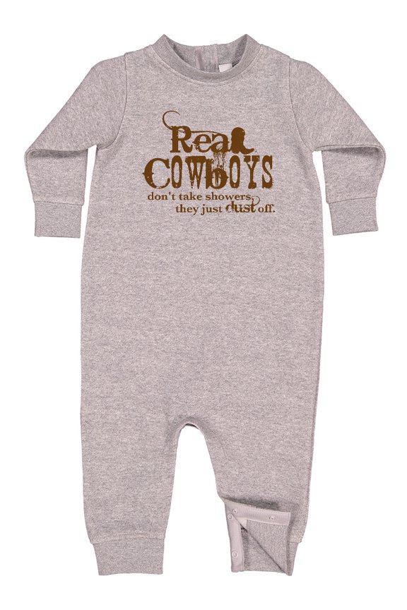 Real Cowboys Baby Fleece Romper