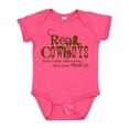 thumbnail image 1 of Inktastic Real Cowboys Boys or Girls Baby Bodysuit, 1 of 5