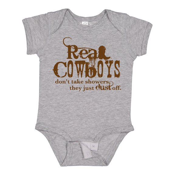 Inktastic Real Cowboys Boys or Girls Baby Bodysuit