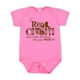 thumbnail image 1 of Inktastic Real Cowboys Boys or Girls Baby Bodysuit, 1 of 5