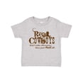 thumbnail image 1 of Inktastic Real Cowboys Boys or Girls Toddler T-Shirt, 1 of 5