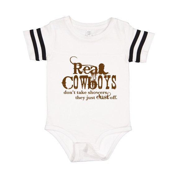 Inktastic Real Cowboys Gift Baby Boy or Baby Girl Bodysuit