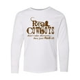 thumbnail image 1 of Inktastic Real Cowboys Long Sleeve Youth T-Shirt, 1 of 5