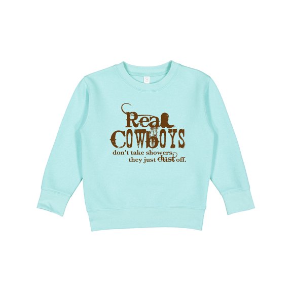Inktastic Real Cowboys Toddler Sweatshirt