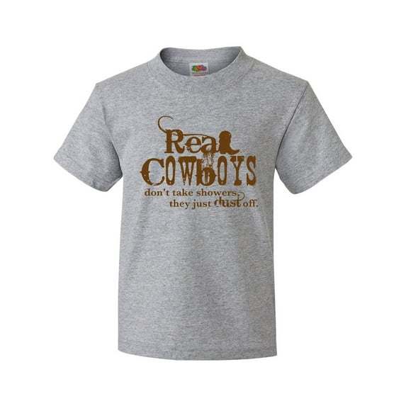 Inktastic Real Cowboys Youth T-Shirt