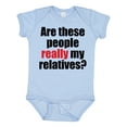 thumbnail image 1 of Inktastic Really My Relatives? Boys or Girls Baby Bodysuit, 1 of 5