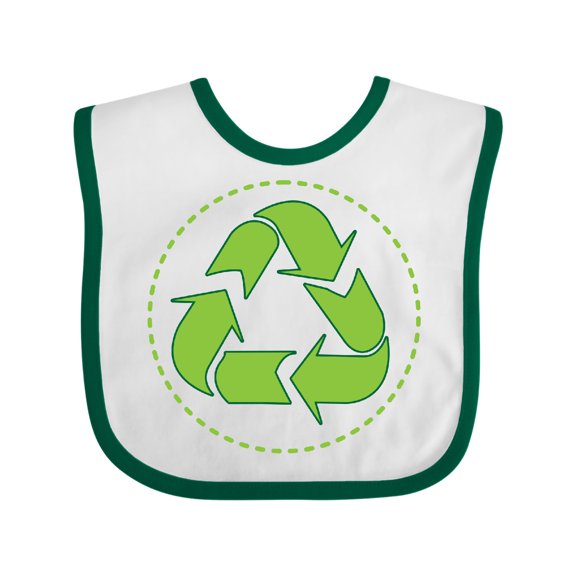 Inktastic Recycle Conserve Earth Day Boys or Girls Baby Bib