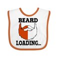 thumbnail image 1 of Inktastic Red Beard is Loading Boys Baby Bib, 1 of 4