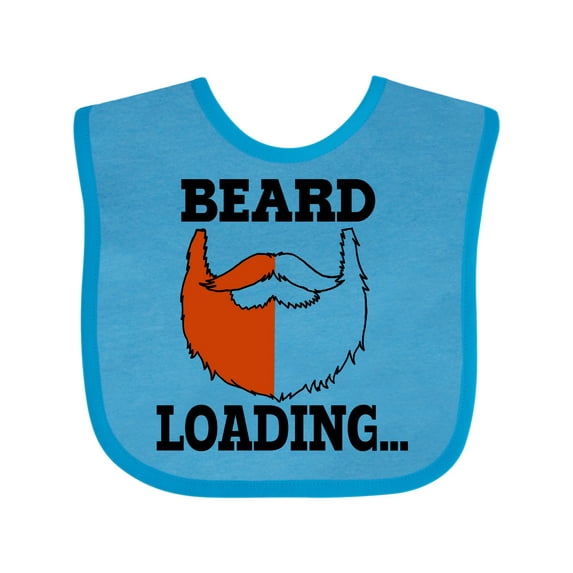 Inktastic Red Beard is Loading Boys Baby Bib
