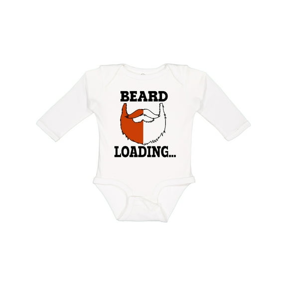 Inktastic Red Beard is Loading Boys Long Sleeve Baby Bodysuit