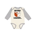 thumbnail image 1 of Inktastic Red Beard is Loading Boys Long Sleeve Baby Bodysuit, 1 of 5