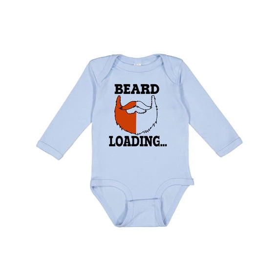Inktastic Red Beard is Loading Boys Long Sleeve Baby Bodysuit