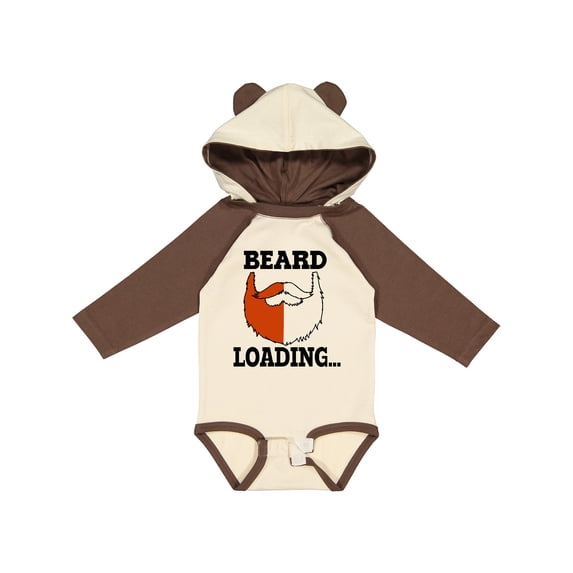 Inktastic Red Beard is Loading Boys Long Sleeve Baby Bodysuit