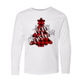 thumbnail image 1 of Inktastic Red Buffalo Plaid Christmas Tree Long Sleeve Youth T-Shirt, 1 of 5