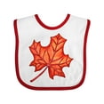 thumbnail image 1 of Inktastic Red Canadian Maple Leaf Boys or Girls Baby Bib, 1 of 4