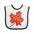 thumbnail image 1 of Inktastic Red Canadian Maple Leaf Boys or Girls Baby Bib, 1 of 4