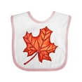 thumbnail image 1 of Inktastic Red Canadian Maple Leaf Boys or Girls Baby Bib, 1 of 4