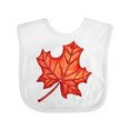 thumbnail image 1 of Inktastic Red Canadian Maple Leaf Boys or Girls Baby Bib, 1 of 4