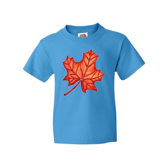 Inktastic Red Canadian Maple Leaf Youth T-Shirt