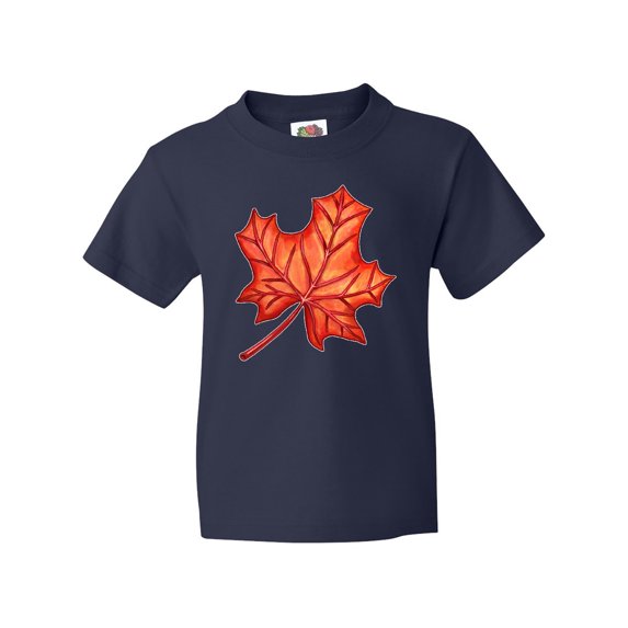 Inktastic Red Canadian Maple Leaf Youth T-Shirt